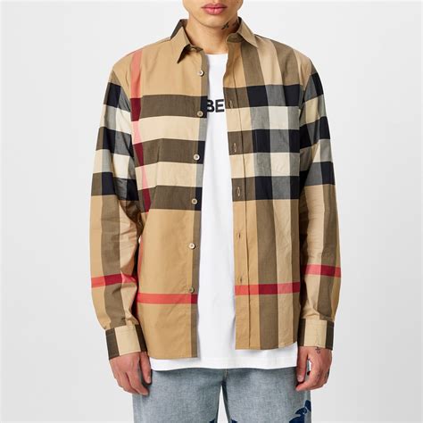 longsleeve burberry t shirt mens|Burberry long sleeve button up.